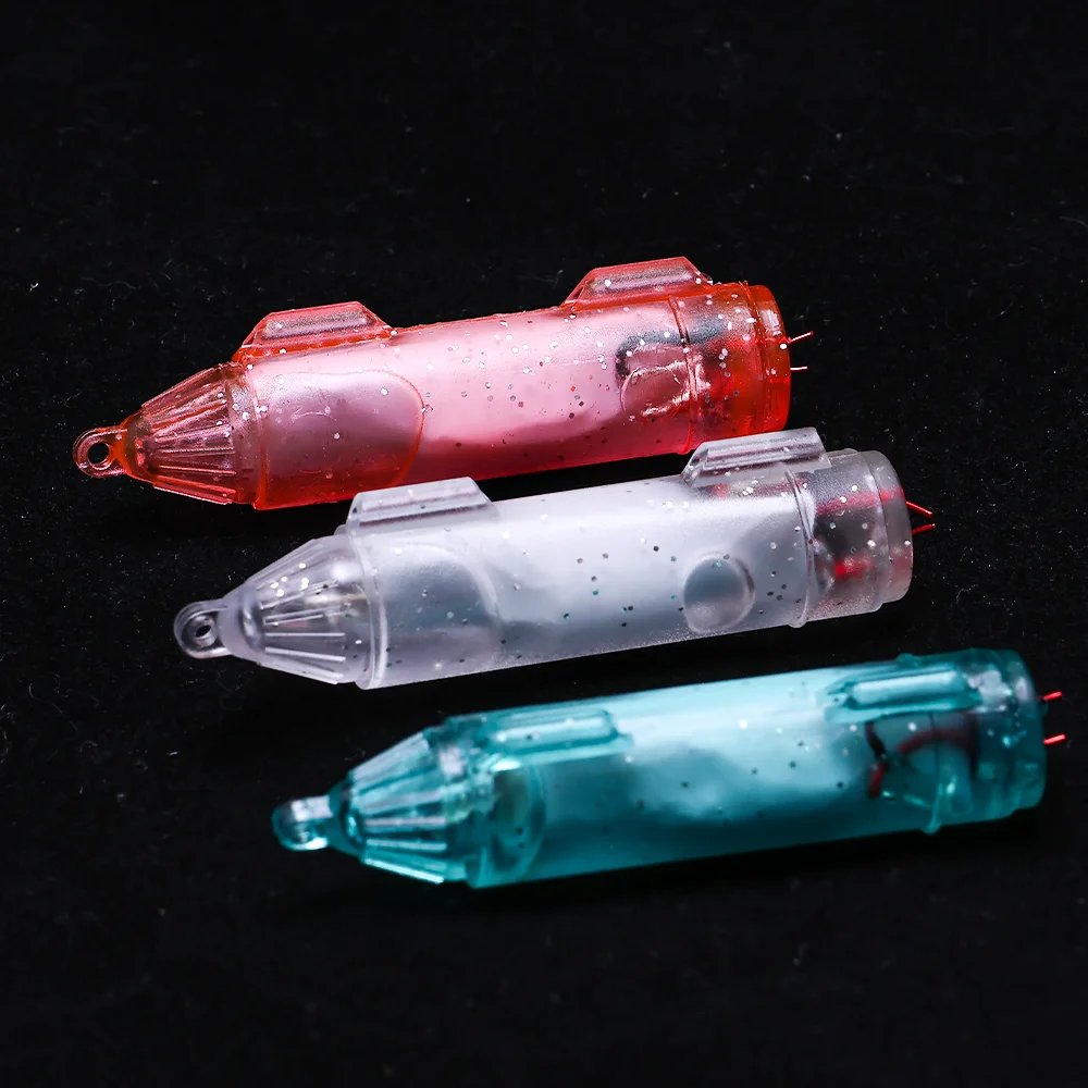 Luz LED de pesca señuelo subacuático forma bala resistente al agua - imagen 3
