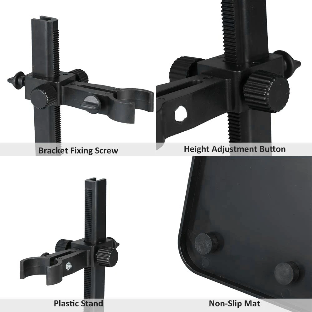 

#31S Computer Accessories,Adjustable Microscope Stand Holder for USB Digital Microscope,Black