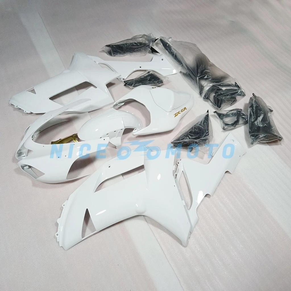 Nieuwe Abs Voor Ninja Zx6r 600 2007 2008 Zx-6r Zx 6r 636 07 08 Kuip Kit Carrosserie Cowl Helder Zwart