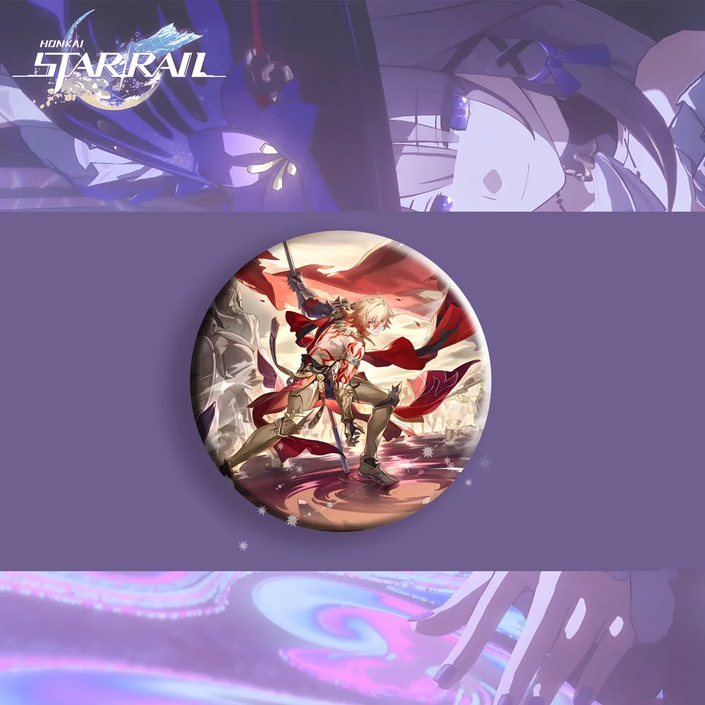 Honkai Star Rail Anime Badge Pins Game Brooch Cartoon Collection Backpack Clothes Decoration Gift for Fans Cosplay Accessories view 4
