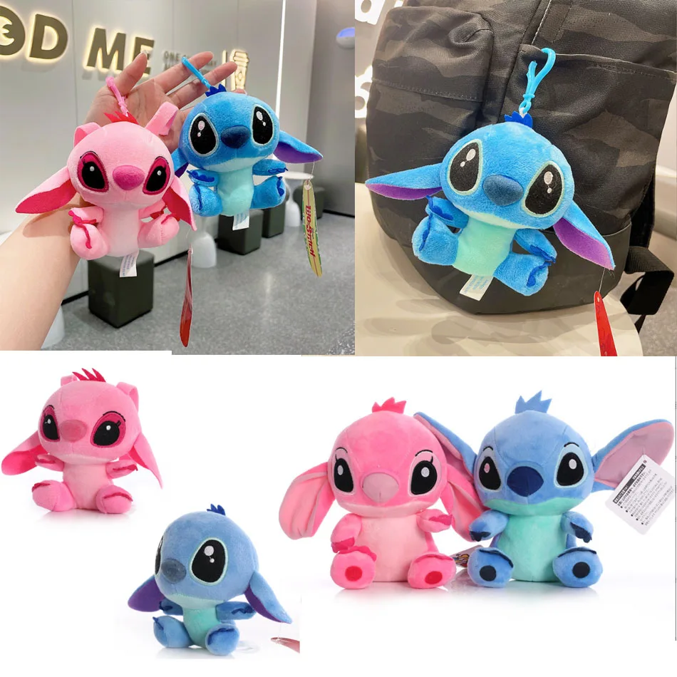 

Disney Cartoon Blue Pink Stitch Plush Dolls Anime Toys Lilo and Stitch 10-20CM Stich Plush Stuffed Toys Christmas Gifts for Kids