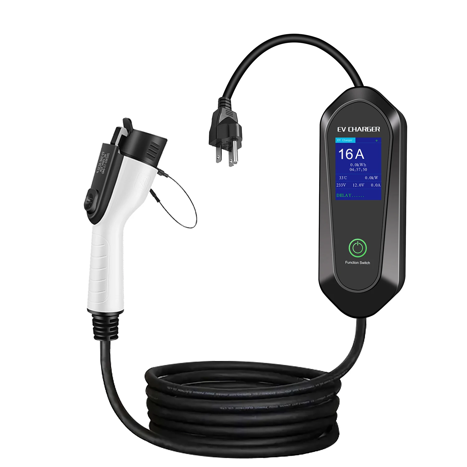 

16ft/5m J1772 Extension Cable Compatible with J1772 EV Charger - Flexible Charging for Your Electric Vehicle