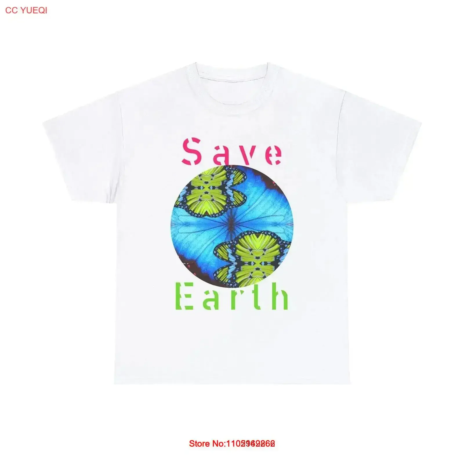 تي شيرت من القطن الثقيل من Save Earth Day Global Warming Go Green Ecology Vintage ملابس الشارع المغسولة برسومات مريحة وناعمة عتيقة