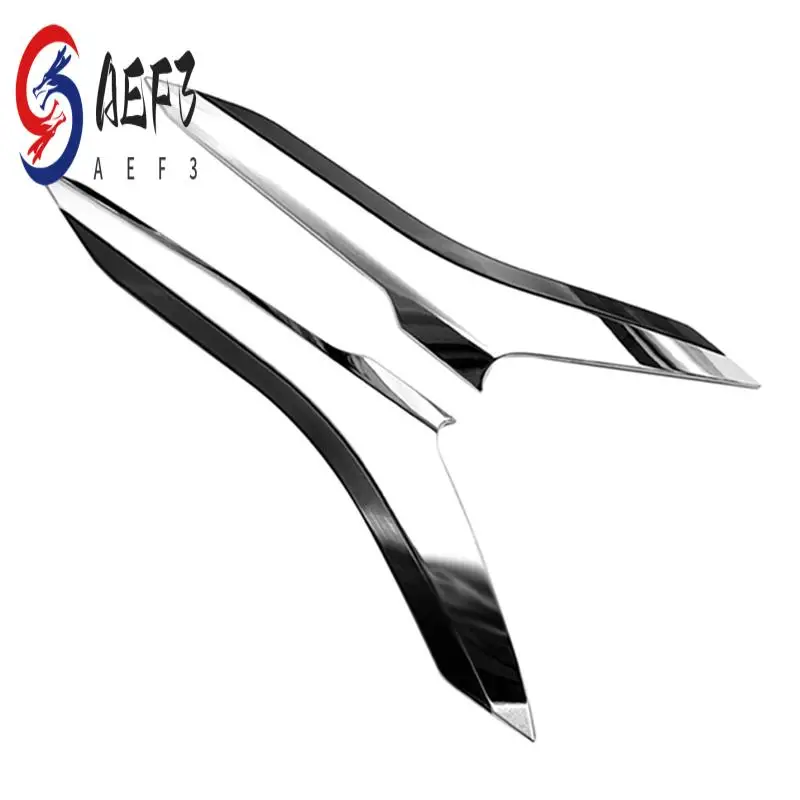 

AEF3-1 Pair Car Headlight Eyebrow Cover Trim Car ABS Chrome For Toyota Alphard Vellfire 2016-2019