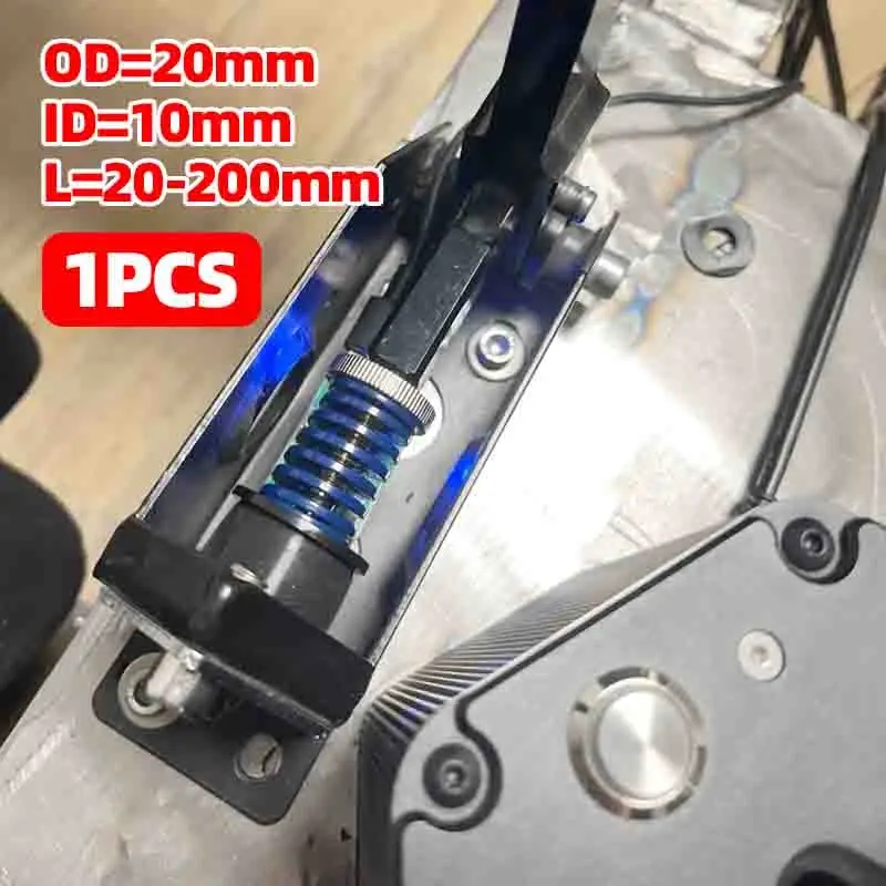 Creamily 1PCS Mould Die Spring Spiral Stamping Compression Springs OD=20mm Inner Diameter 10mm Length 20-200mm For Pedal