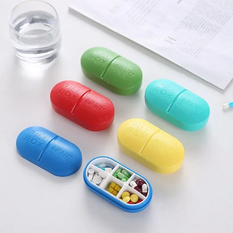 Candy Travel Pill Organizer Moisture Proof Pills Box Daily Pill Case Plastic Tablet  Medicine Vitamin Holder Container Organizer