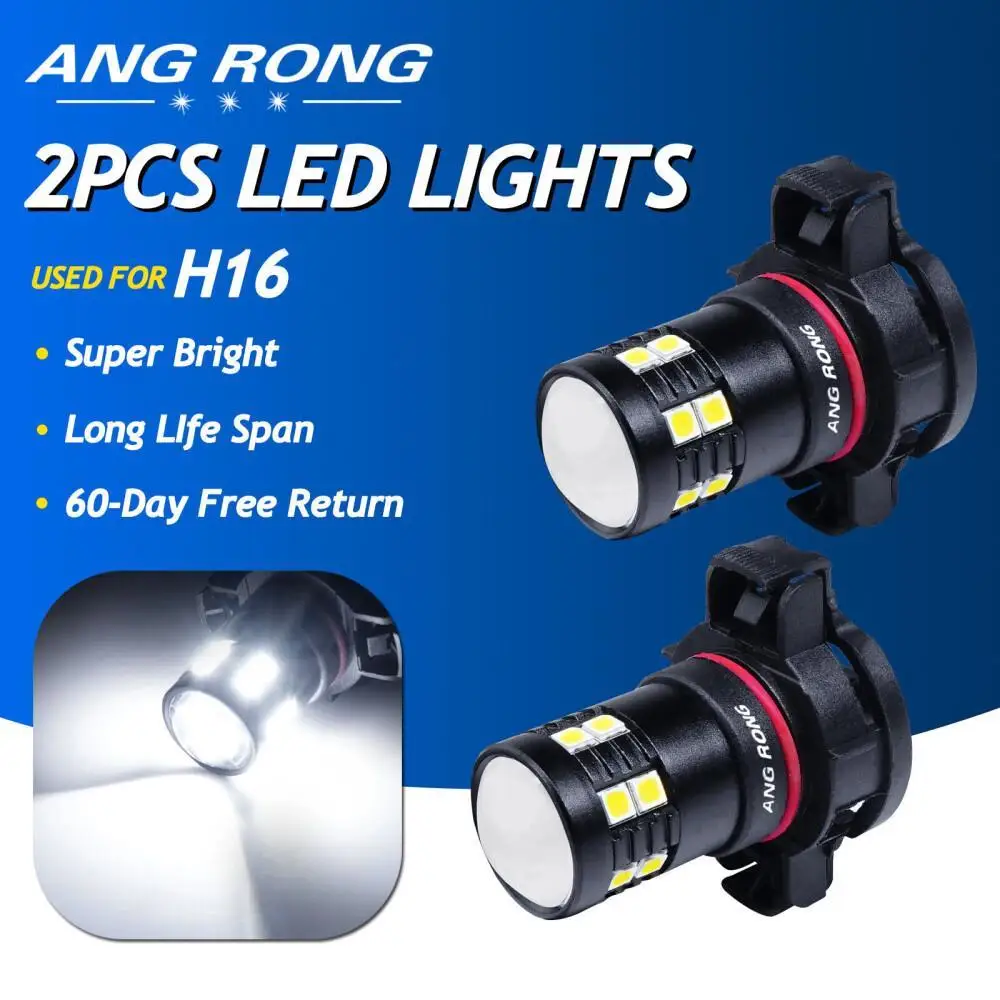 H16 PS19W PSX24W 15 SMD 3030 LED Side Daytime Running Light Bulbs For Audi A3 8P