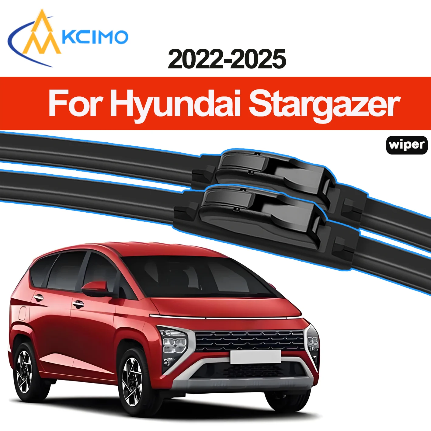 

2PCS New Front Windshield Wiper Blade Suitable for Hyundai Stargazer KS 2022-2025 Front Windshield Auto Wipers Blade Accessories