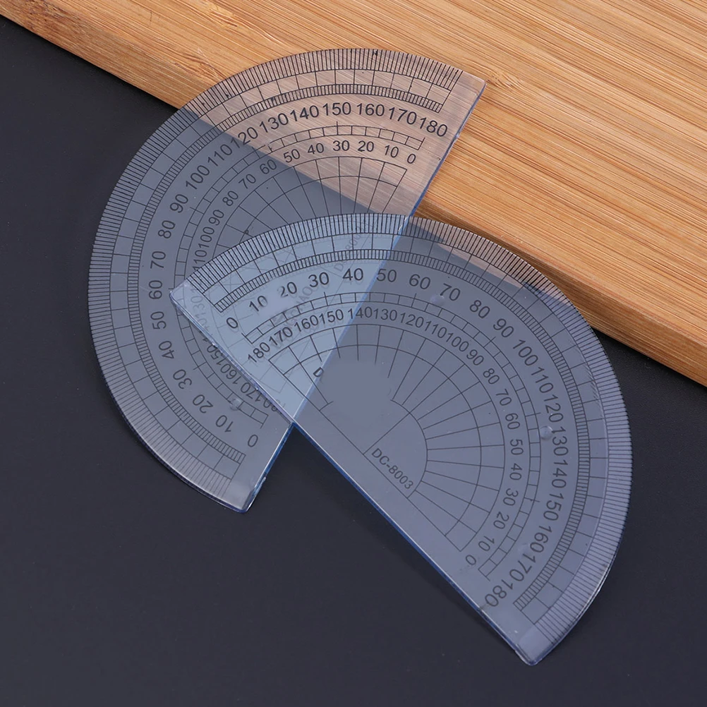 15 PCS Semicircle Protractor Student Angle Protractors Bulk for Classroom 180 Degree