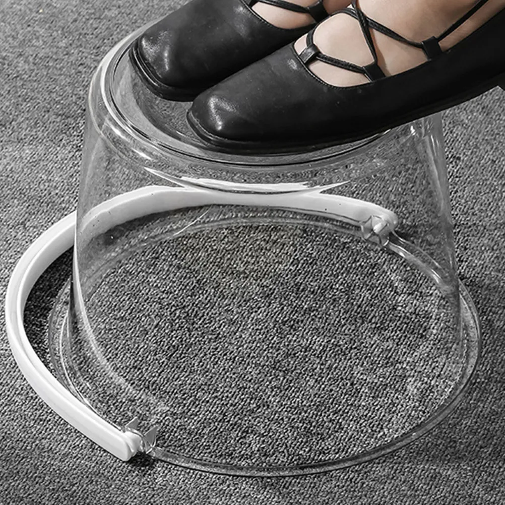 

1 Set Large Capacity Transparent Plastic Water Bucket Thickened Wash Bucket with Handle Lid Multipurpose for Home Dormitory