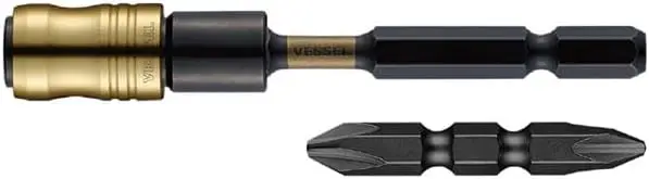 VESSEL Torsion Bit-Halter 1/4'' Schraubendreher-Bits Limited Gold Edition GSTBH085GL – Detail 3