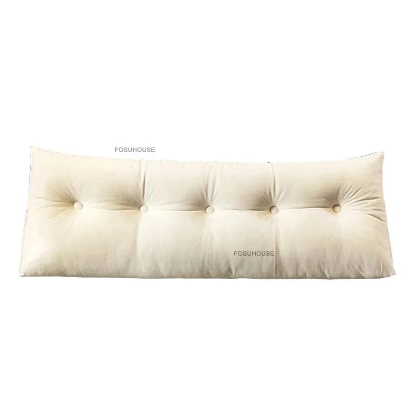 

Triangle Backrest Headboards Flannel Soft Cushion Pillow Creative Bedroom Furniture Home Tatami Double Queen Bed Cushion Q