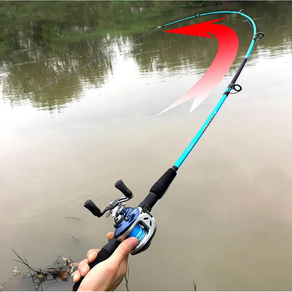 GHOTDA 1.5M 1.8M Lure Rod 2 Section Spinning Casting Fishing Rod Travel Fishing Pole