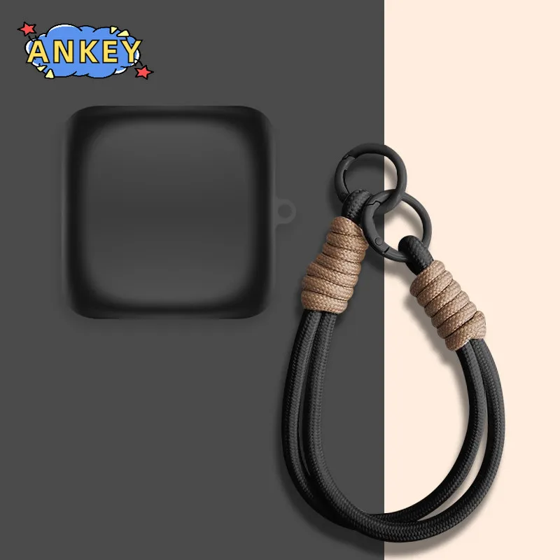 Case for Timekettle W4 Pro AI Interpreter Earbuds Soft Protective Silicone Cases Cover with Lanyard Keychain