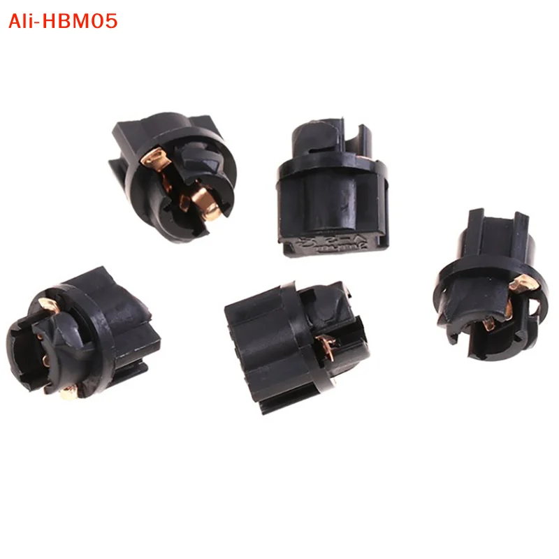 (HB05)5PCS Signal Lamp T5 Led Twist Socket Instrument Panel Cluster Socket Lamp Holder Base T5 Socket Car Bulbs Base