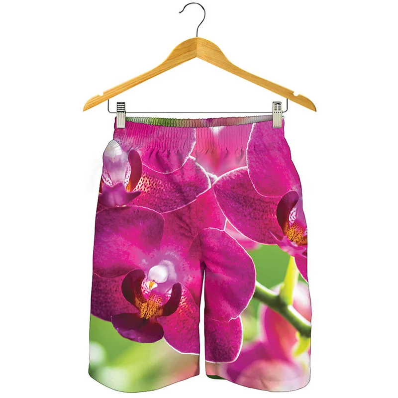 

Fashion 3d Print Amaryllis Flower Beach Shorts Men Women Summer Beach Short Pants Vacation Swim Trunks Surfing Board Shorts