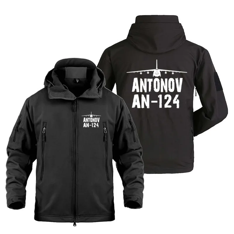 Antonov AN-124 Flight Outdoor Military Tactical Shark Skin Man Coats Fleece Warm SoftShell Pilots Aviation Aircraft Jackets