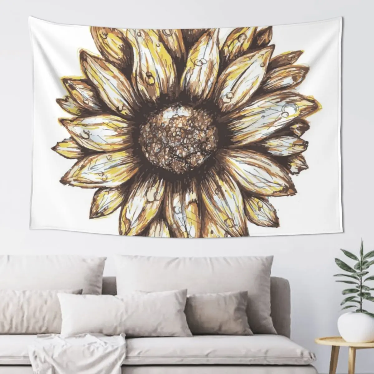 

Sunflower Tapestry Wall Hanging Home And Comfort Decor Art Mural Room Decorator Tapestry