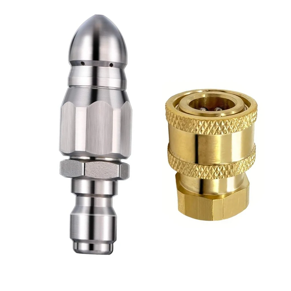 Water Jet High Pressure Sprayer Nozzle Clean Sewer 1/4\\\\\\\