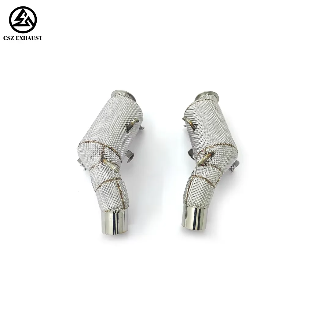 For Alfa For Romeo For Giulia For Quadrifoglio 2.9TT 2023- High Flow Exhaust Sport Cat OPF Downpipe