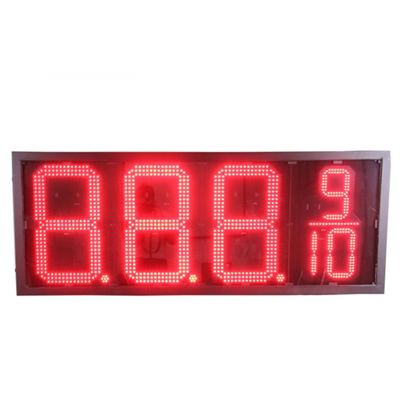 

Big Sale 5 Digits 20inch 7 Segment Electronics Regular Wireless Wifi Gas Station Price LED Clock Time Display