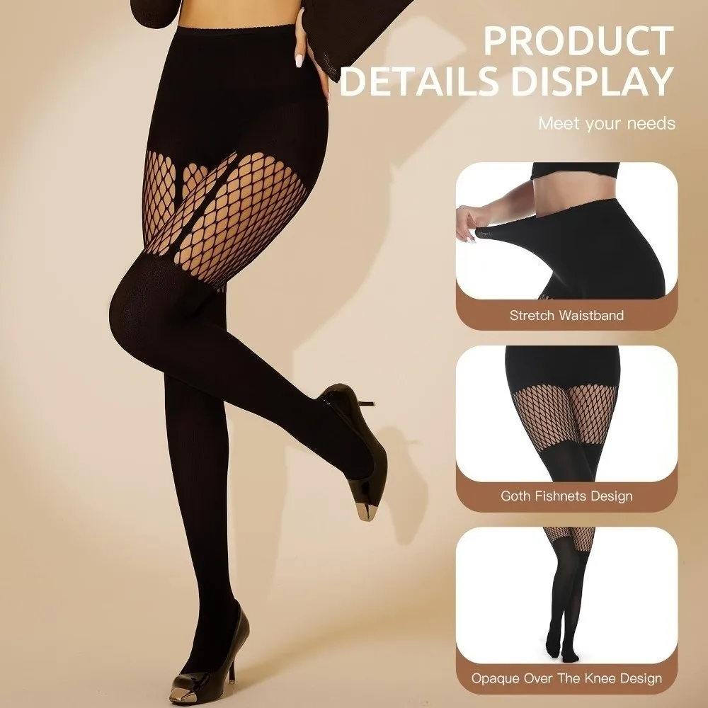 Picture 6: Durable Goth Style Fishnet Stockings Web Sexy Pantyhose Sweater Socks Fishnet Tights