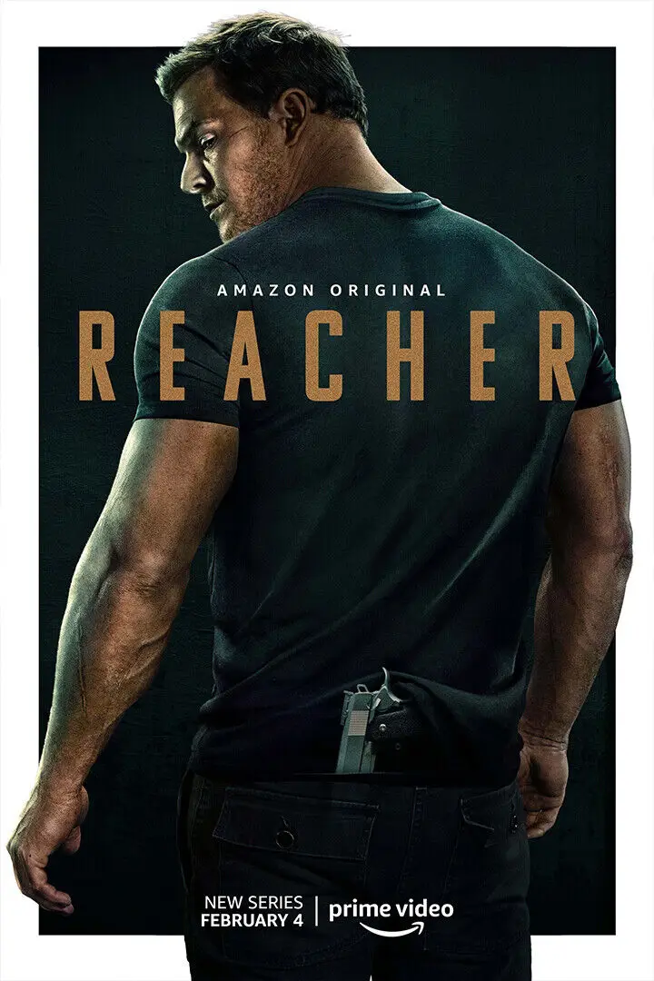 

Reacher Movie Art Canvas Poster for Living Room Decoration Home Wall Decor Decorative Picture