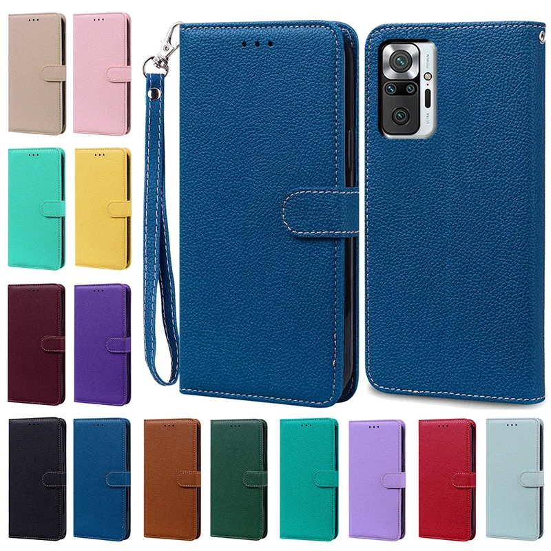 

For Redmi Note 10 Pro Case For Xiaomi Redmi Note 10 Pro Max Cover Leather Wallet Flip Case Fundas For Redmi Note 10S 10 S Bumper