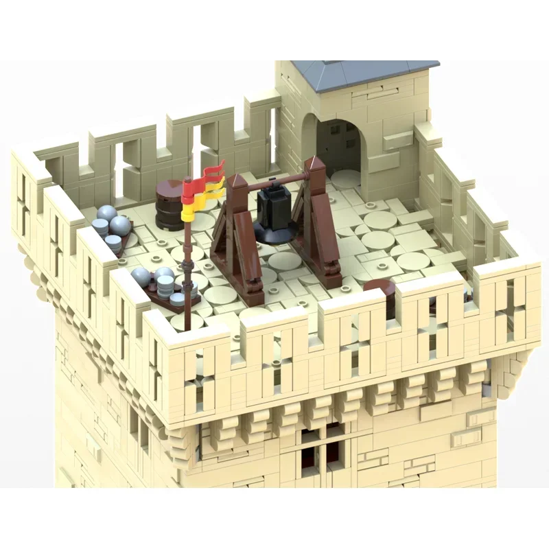 중세 성 모델 Moc 빌딩 블록 남부 프랑스의 휴먼 캐슬 기술 벽돌 DIY 조립 HolidayToys 선물