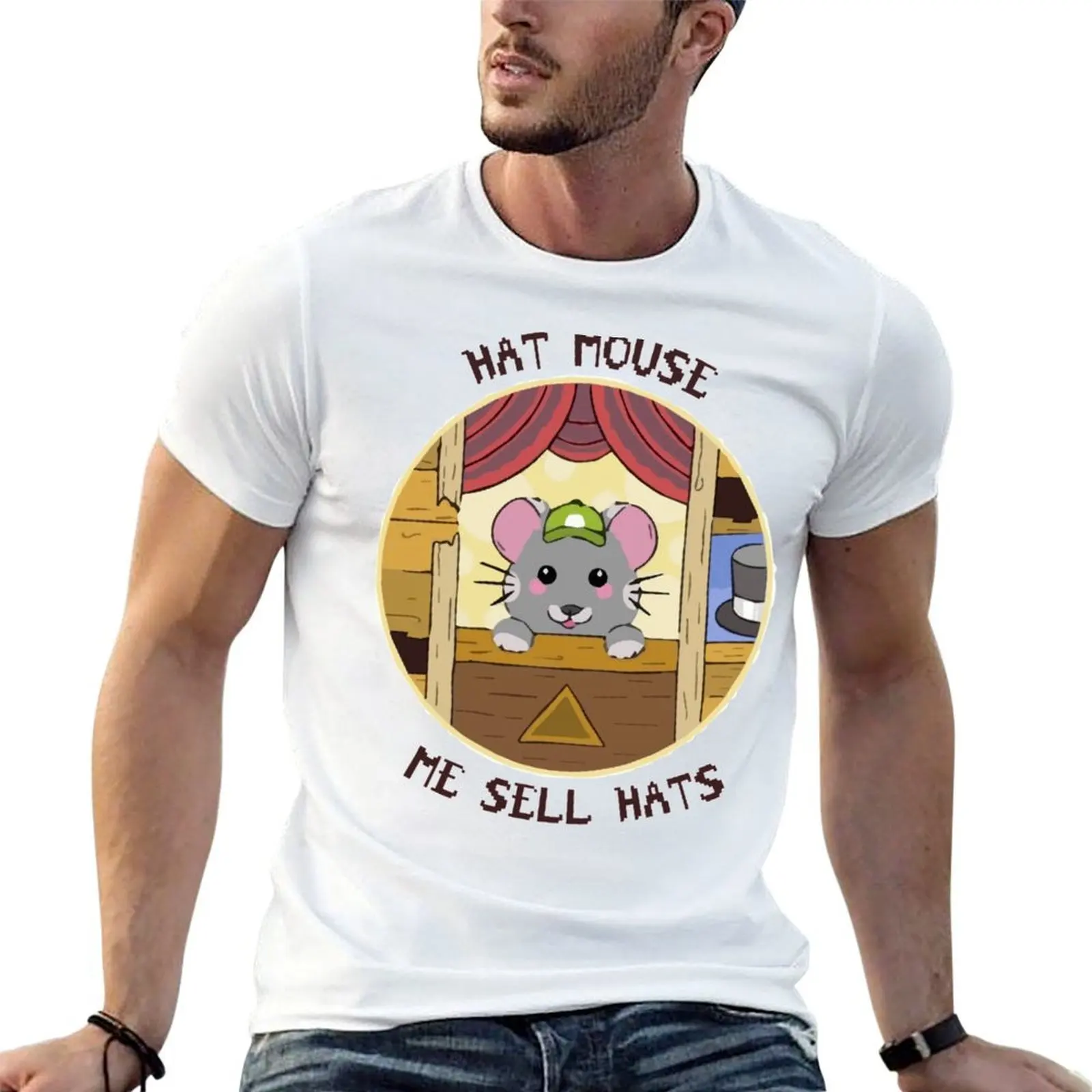 Stardew Valley - Hat Mouse T-Shirt Breathable Sportswear T-Shirt for Men