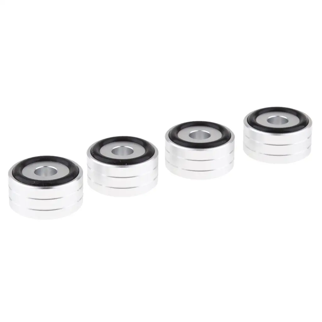 Amplifier Isolation Stand Turntable Feet Aluminum Pad Replacement Rubber Absorber for Audio Cabinet Equipment
