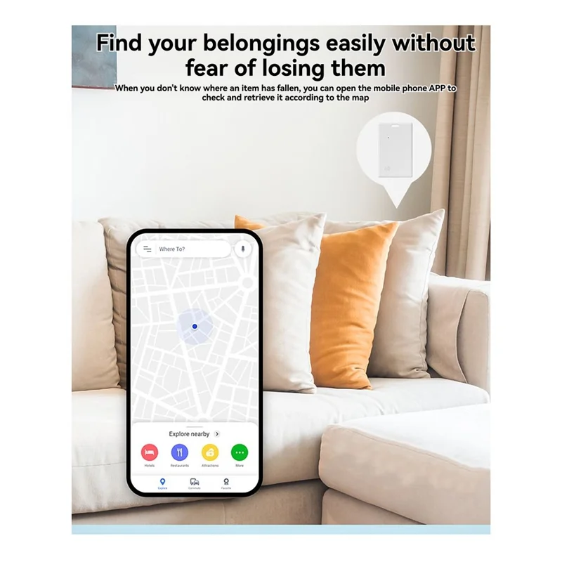 Tarjeta de seguimiento de billetera inteligente Bluetooth ultrafina funciona con Iphone Find My App Locator A