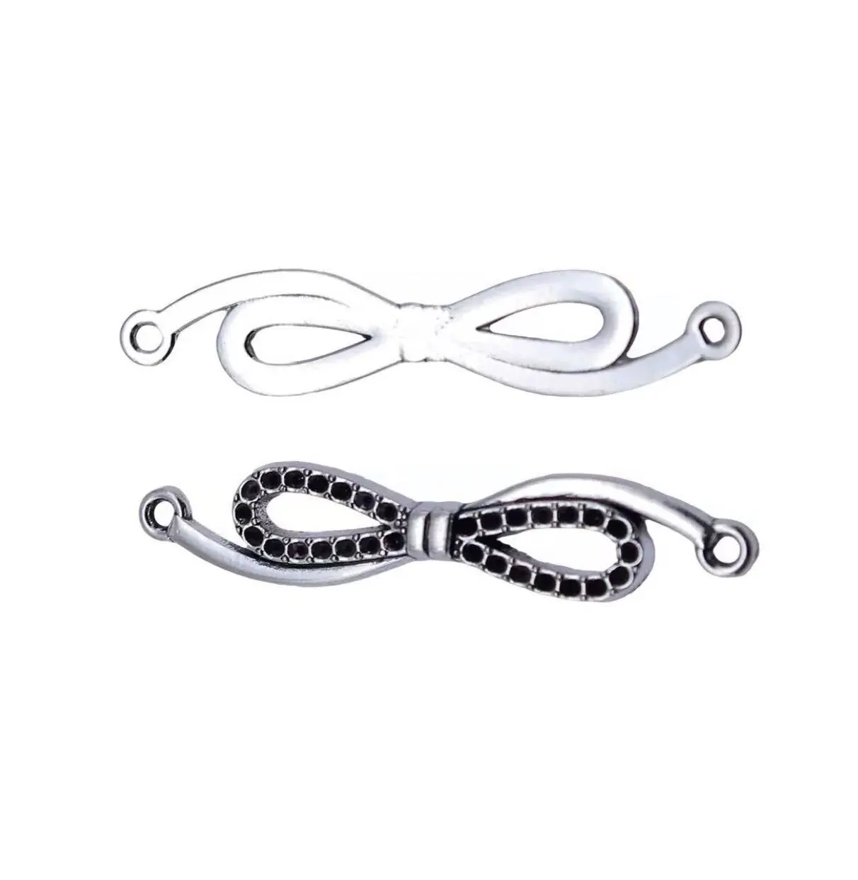 

20pcs 37*7mm Zinc alloy metal knot connector for handmade HW3256