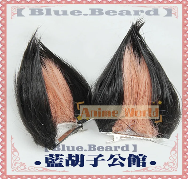 Anime BRAND NEW ANIMAL Kagemori Michiru Cosplay Wig Blue Short Wig with Ears Cosplay Costume BNA Hair Wigs