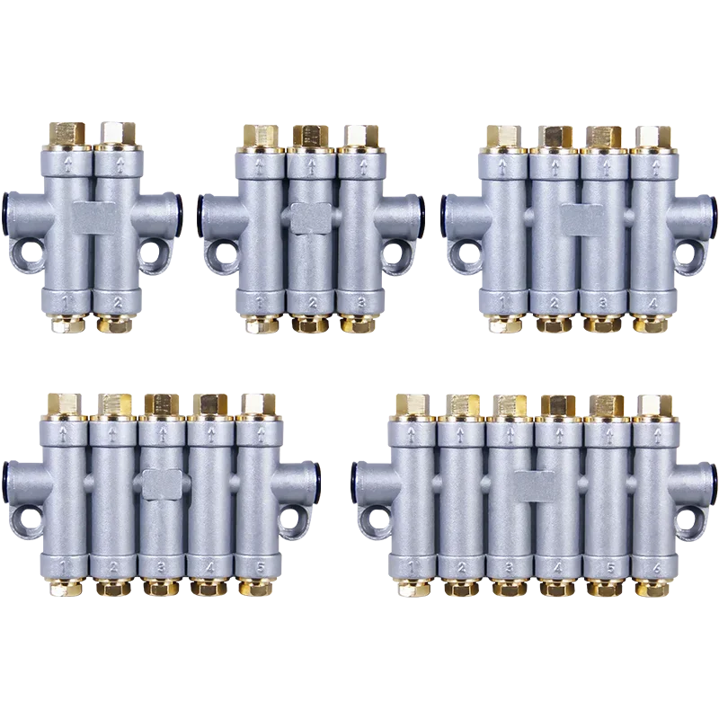 Volumetric quantitative distributor pressurized oil separator machining center lubricating oil distribution valve oil discharge