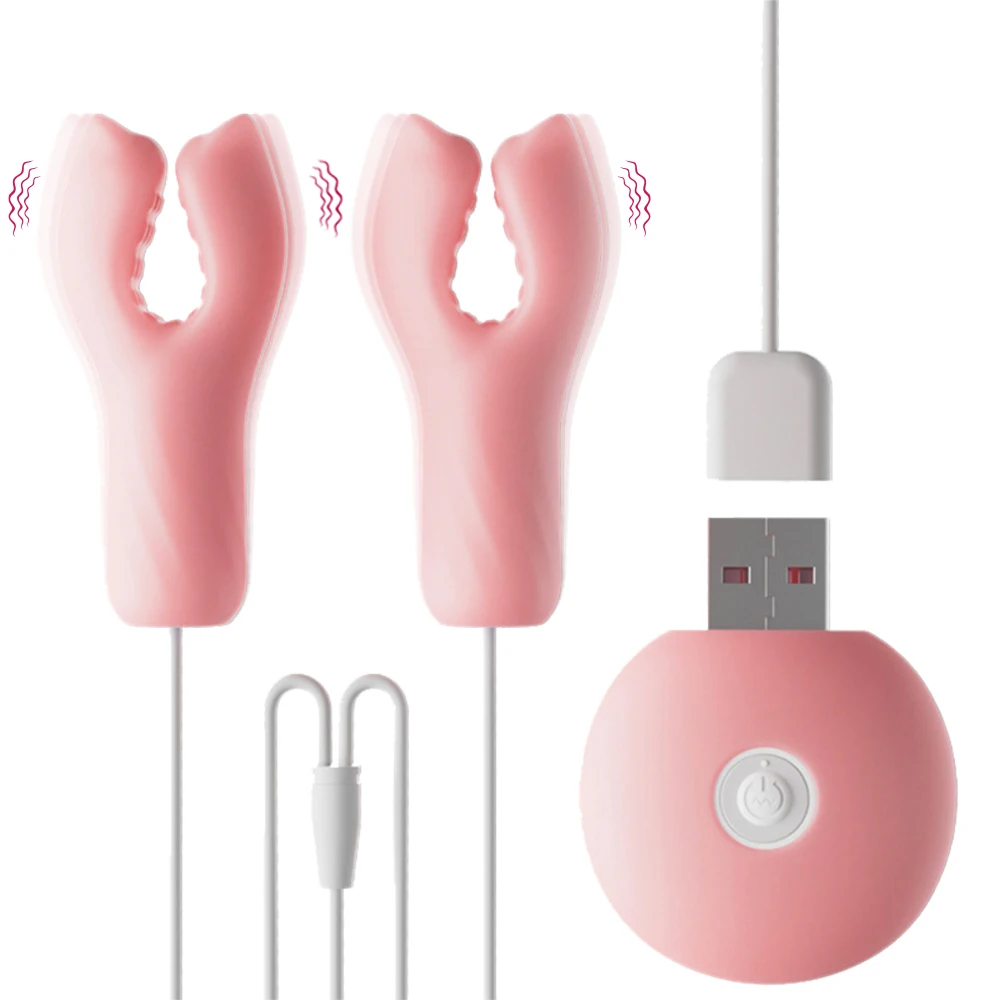 Sex Toys for Women Nipple Vibrator Clamp Breast Massage Nipple Stimulation Licking Clamp Enhancer Couples Female Adult Supplies