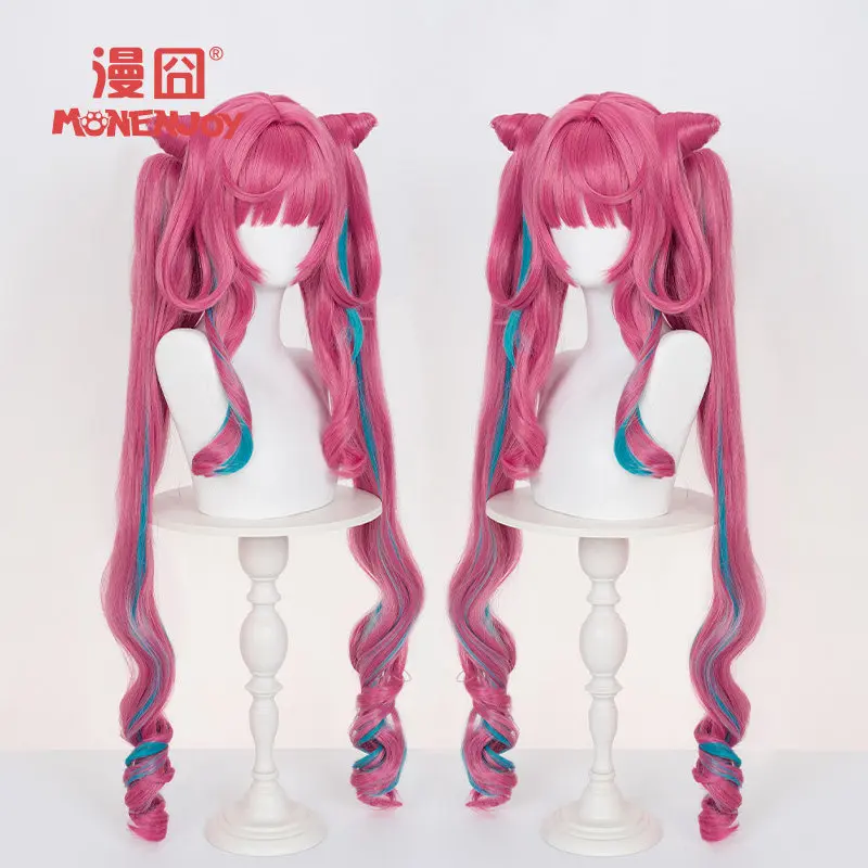 Parrucca cosplay di Yvonne Endfield del gioco Arknights, capelli e copricapo di Yvonne per feste Comicon, per adulti, donne e uomini