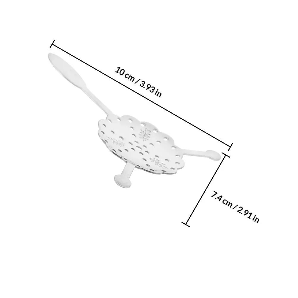 2Pcs Stainless Steel Absinthe Spoon Set Triple-Handle Slotted Sugar Cube Dripper for Louche Ritual Home Bar Cafe Professional