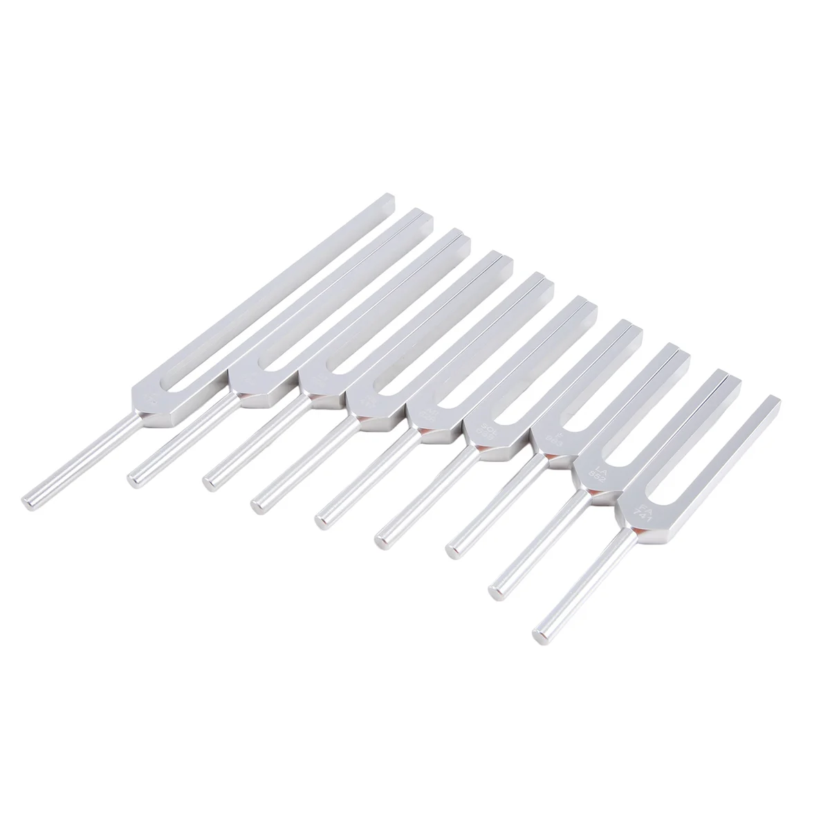 9Pcs Tuning Forks Sets Massage Ball for Healing Chakra Sound Therapy Keep Body,Mind and Spirit in Perfect Harmony,A