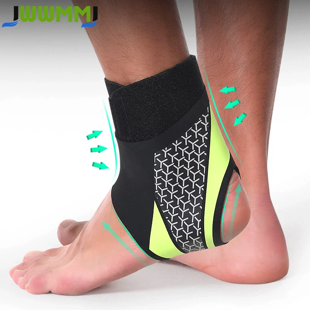1Pcs Ankle Brace Support Compression Sleeve Breathable Running Foot Bandage Football Cycling Protective Wrap Sport Socks