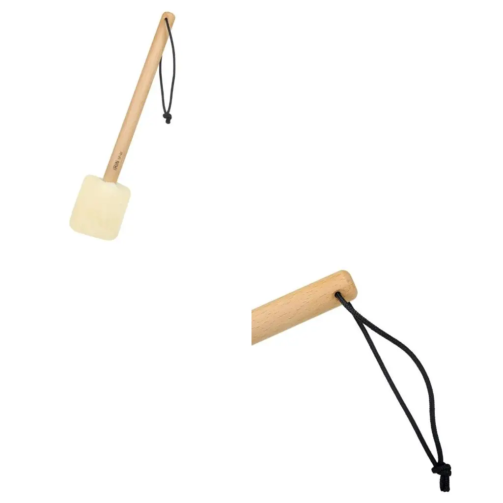 Q39E Handle Drumsticks Drum Mallet with Soft Felt Head Percussion for Marching Band Snare Drum Durable