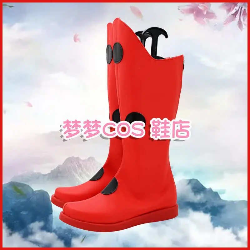Lady bug Anime Cat Girls Noir Cosplay Shoes Marinette Dupain Cheng Halloween Carnival Boots Custom Made