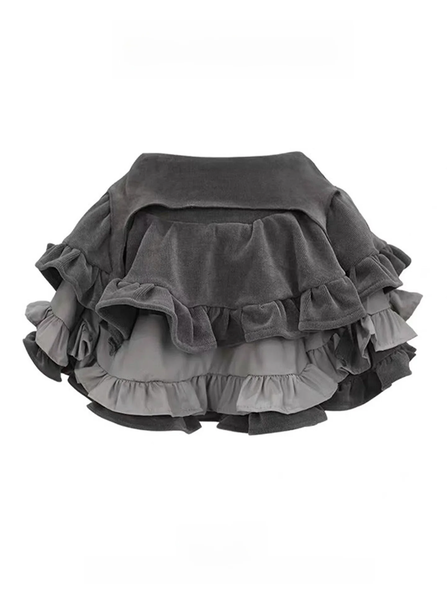 

Sweet Spicy Girl Heavy Du A-Line Cake ort Юбка Женская ранняя осень Design Sense Маленький размер Пушистая юбка f-длины