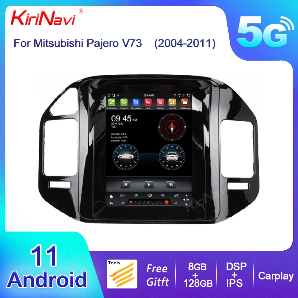 

KiriNavi Android 13 Car Radio For Mitsubishi Pajero V73 V77 V68 V75 Stereo Auto GPS Navigation DVD Player 4G DSP WIFI 2004-2011