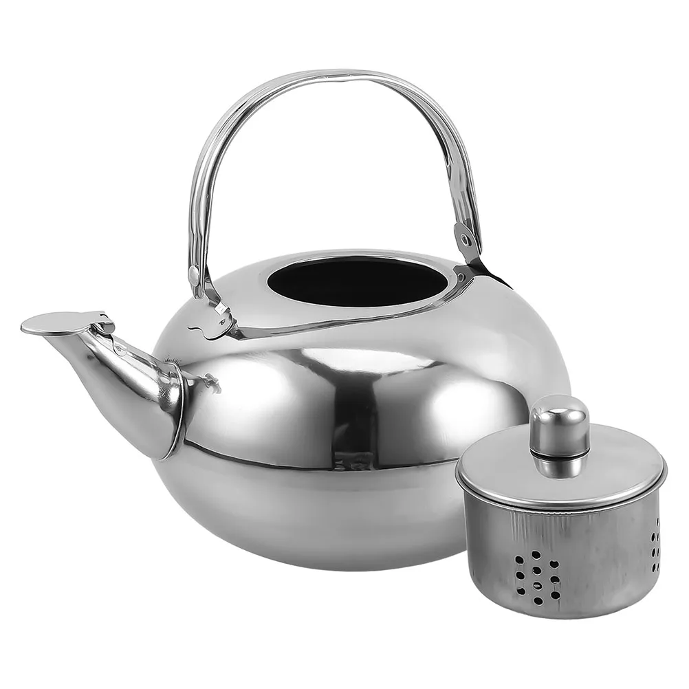 

Stainless Steel Tea Kettle Japanese Style Teapot Built-in Infuser for Stovetop Home Restaurant Use Large Capacity Quick Heating