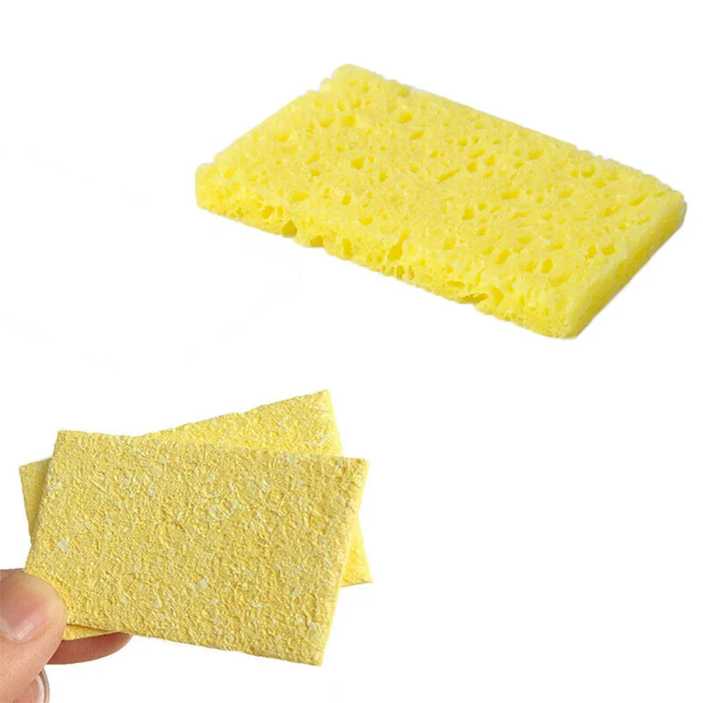 100 stücke Reinigung Schwamm Reiniger Lötkolben Reinigung Pads Schwamm Spitze Für Dauerhafte Solder Schweißen Station Reparatur Werkzeuge