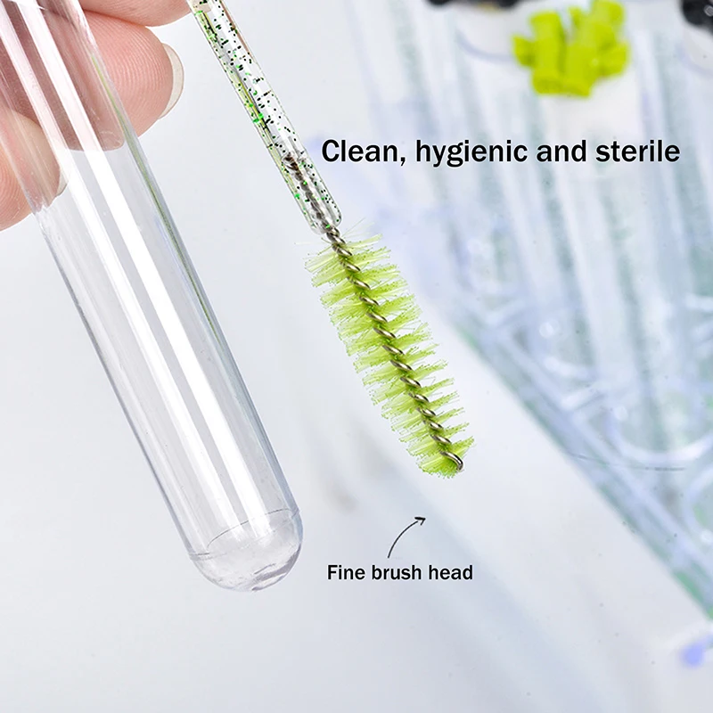 Tubes de brosse à cils en bambou Panda mignon, ensemble de 1/2/5 pièces avec baguettes de Mascara à cils en cristal, peigne à sourcils, bobines, applicateurs de maquillage