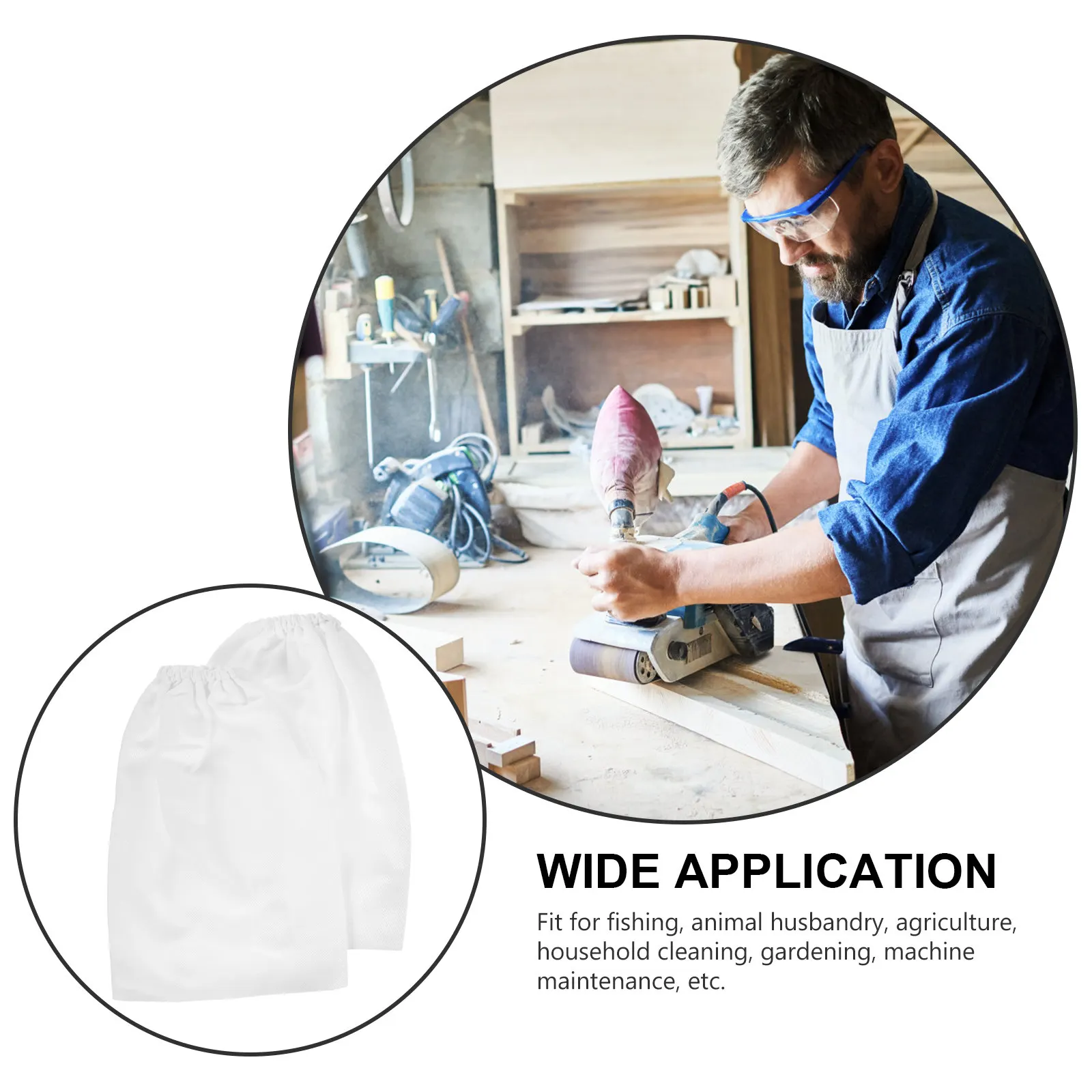 

1Pair Sandblasting Arm Guards Heavy Duty Canvas Work Sleeves for Maintenance Gardening Agriculture Sandblasting Cabinet Use