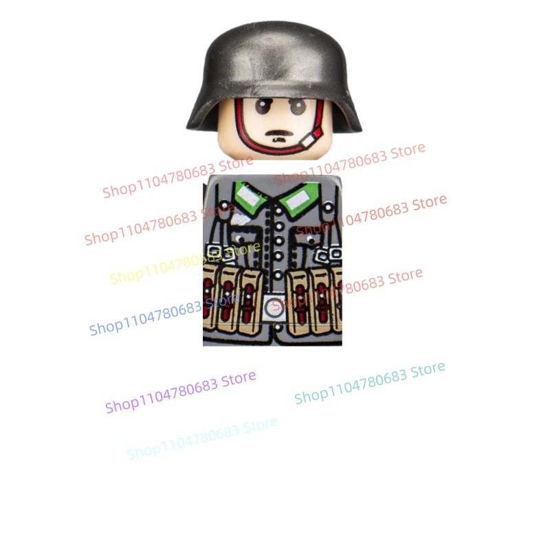 MOC Building Blocks Military New Mini Doll German Soldier Toy Assembling and Splicing Collectible Ornaments Holiday Gift