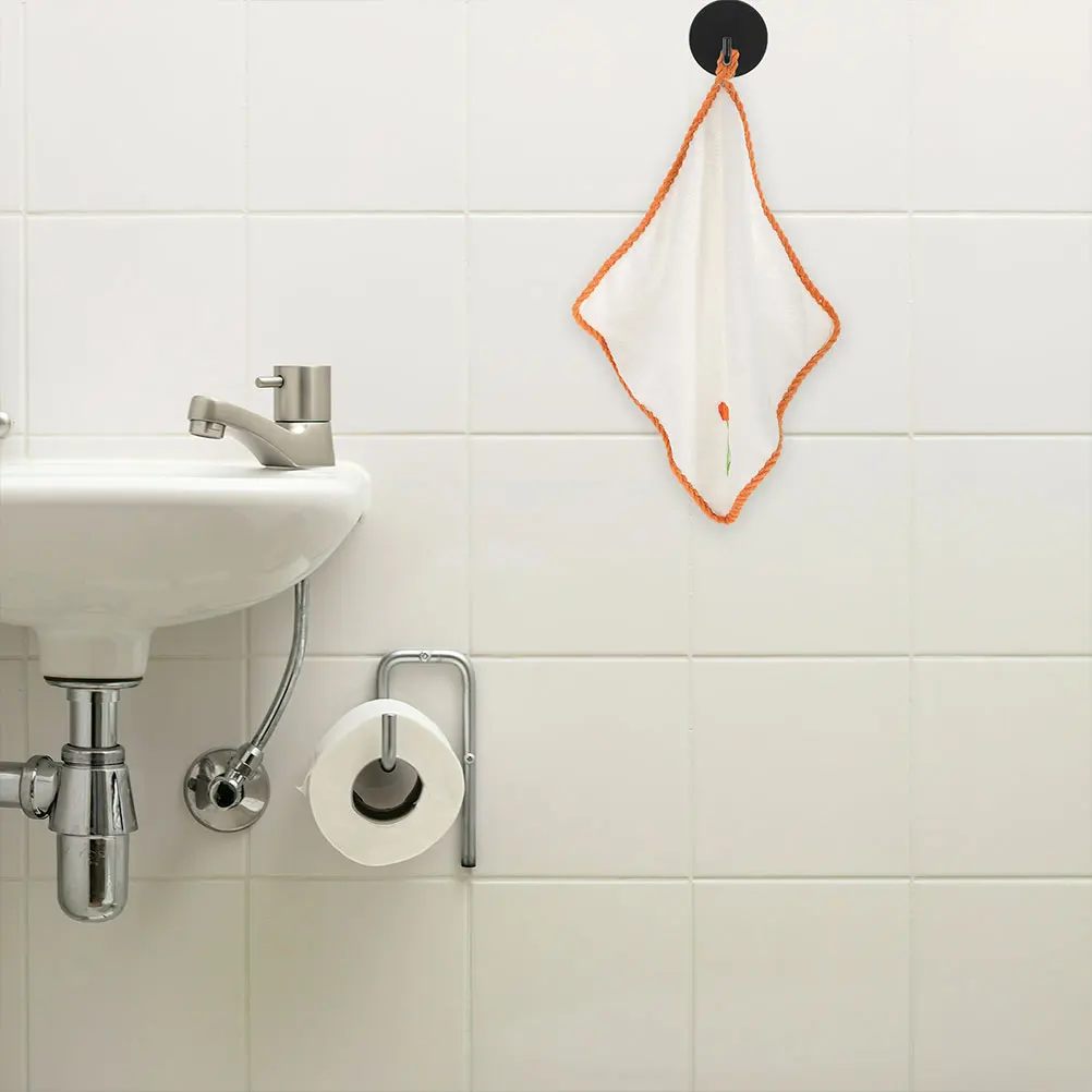 

2Pcs Water Hanging Kitchen H Wipe Towels Towels Hanging Bathroom Kitchen Supplies Polyester Fabric Reusable